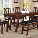 6-pcs Dining set Dark Walnut color F2271-1331