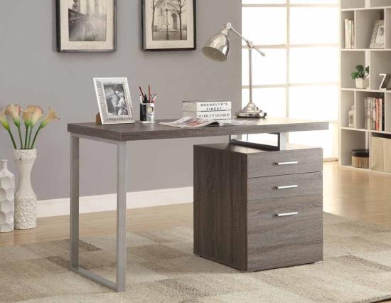 Writing Desk, Gray Finish 800520 | Casye Furniture