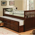 Twin Capitan Bed w/trundle and 3 Drawers #8420AD