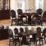 Formal  Dining Set, Dark Cherry Finish F2187