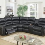 Sectional with 2 Recliners, Black Color F6743