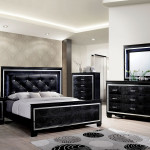 Bellanova Collection Bedroom Set, Black Finish CM7979