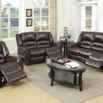 Living set  Espresso Brown Bonded Leather F6753