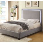 Erglow I Collection Platform Bed, Gray Color CM7695