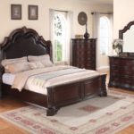 Sheffield Bedroom Collection Dark Cherry Finish B1100