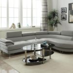 2pc Sectional Light Grey Finish F6984