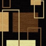 Lifestyle Collection Black Color Rug 5x7