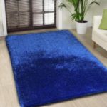 Shaggy Viscose Rug Solid Electro Blue
