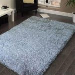 Shaggy Viscose Rug Solid Silver