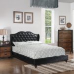 Platform Bed, Black Finish F9368