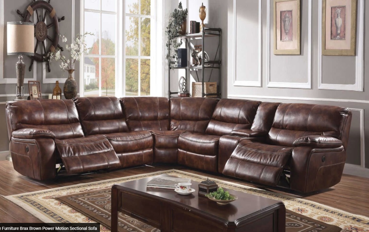 Brax Sectional With 3 Power Recliners