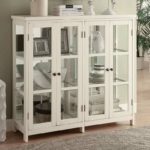 Traditional Glass Panel Accent Cabinet 950306