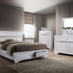 Chrissy Collection Bedroom Set, White Finish CM7552
