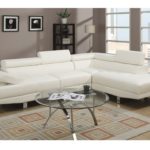 2pc Sectional Sofa, Set  White Color F7320