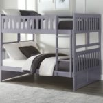 Full Full Bunk bed, Gray Finish B2063FF-HE