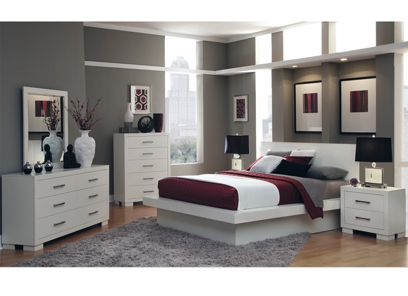 jessica collection bedroom set white color 202990co