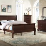Louis Phillip Collection Bedroom Set, Cherry Finish B3850