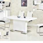 Dining Set, White, Black or Gray Chairs, Choose your Favorite Color! BA219BM