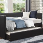Adra Collection Day Bed with Trundle, Black Color 4949HE
