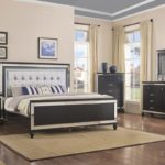 Valentino Collection Bedroom Set, Black Finish