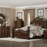 Catalonia Collection Bedroom Set, Cherry Finish 1824HE