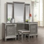 Tasmin Collection Vanity Set, Silver Gray Finish 1616W-HE