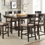 Balin Collection Counter Heigh 7pc Dining Set, Espresso Finish 5716HE