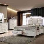 Maddie Collection Bedroom Set, Pearl White Finish  CM7899FA