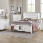 Tamsin Collection Bedroom Set, White Finish 1616HE