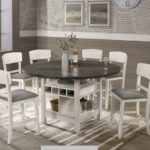 Conner Counter H Dining Set, Chalk Gray Finish 2849CM