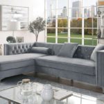 Amie Sectional with Storage Chaise, Gray CM6652GY