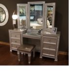 Bevelle Collection Vanity, Silver Finish 1958HE