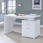 Irving Collection Desk White Finish 800110