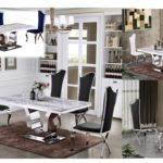 5pc Dining Set, Real Marble Top Table D14BQ