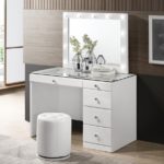 Morgan Vanity Set, White Finish B4851