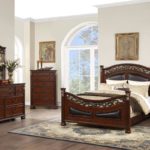 Bedroom Set, Cherry Finish F9585