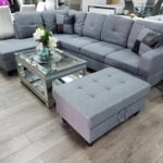 Sectional with Storage Ottoman F0128A