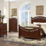 Bedroom Set, Cherry Finish F9584