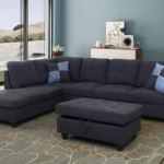 Sectional With Storage Ottoman F125A