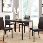 HM2601-48 Black 5 Piece Dining Set
