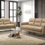 2pc Living Set Top Grain Leather