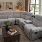 Tom 3pcs Manual Recliner Sectional W/ Speakers/LED Light